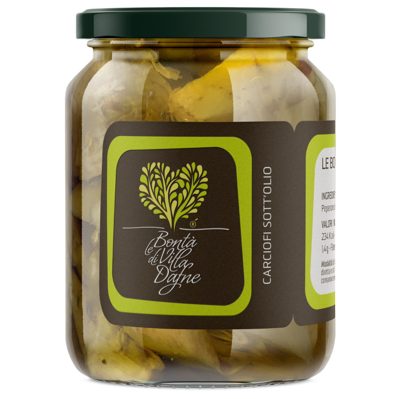 Artischocken in Öl (390 gr Glas)