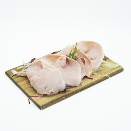 Cooked ham flavored with Rosemary