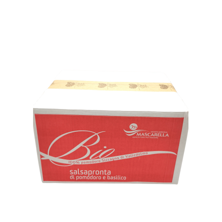 Ready Sauce of Siccagno Tomato and Basil (box of 12 bottles of 446 gr)